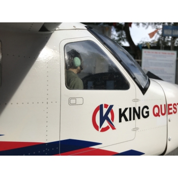 Flugzeug King Quest Kodiak 120 Größe EP-GP (2,2 m Spannweite) Rot-Weiße Version - ARF - VQ-Models